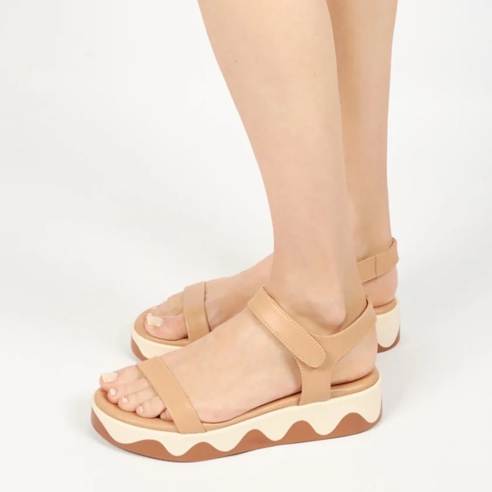 Ancient Greek Sandals Salamina Nappq Natural Sandals Sz 8 - Picture 2 of 13